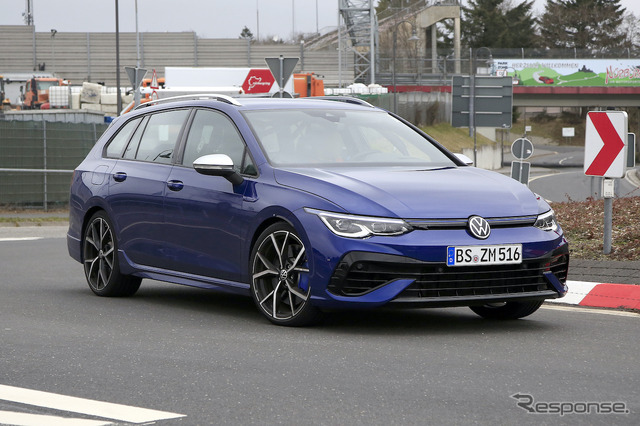 VW ゴルフRヴァリアント 新型プロトタイプ(スクープ写真)