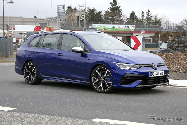 VW ゴルフRヴァリアント 新型プロトタイプ(スクープ写真)