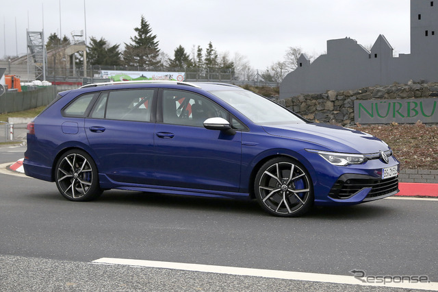 VW ゴルフRヴァリアント 新型プロトタイプ(スクープ写真)