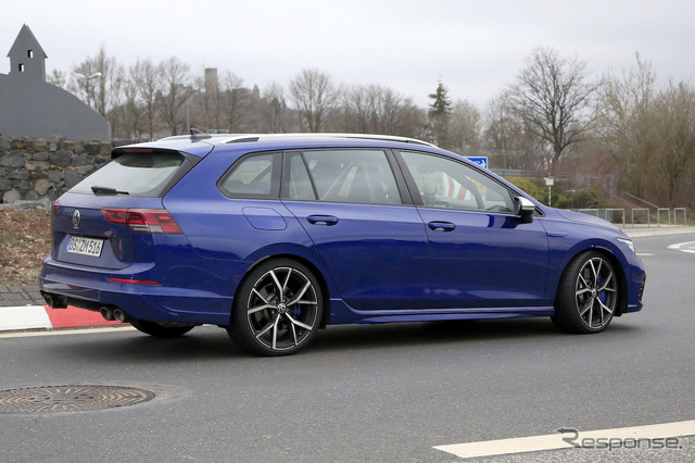 VW ゴルフRヴァリアント 新型プロトタイプ(スクープ写真)