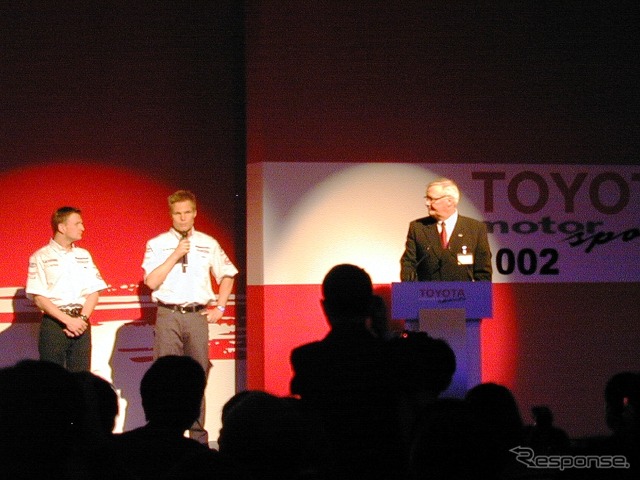 【トヨタF1ドリーム】2002体制発表!!「欲張りだから優勝を期待」(張社長)