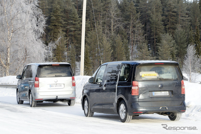 VW T7 プロトタイプ(スクープ写真)