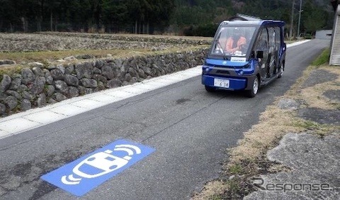 奥永源寺渓流の里での自動運転上小阿仁村での自動運転（2019年）