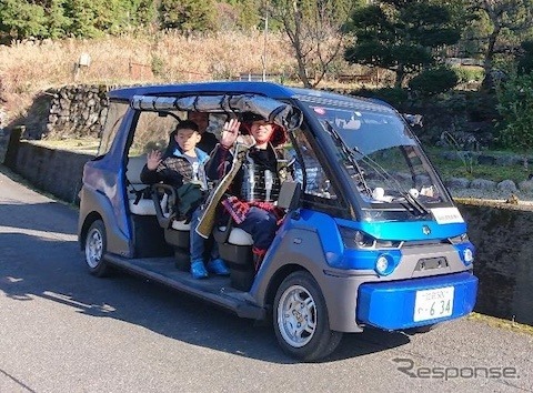 奥永源寺渓流の里での自動運転上小阿仁村での自動運転（2019年）