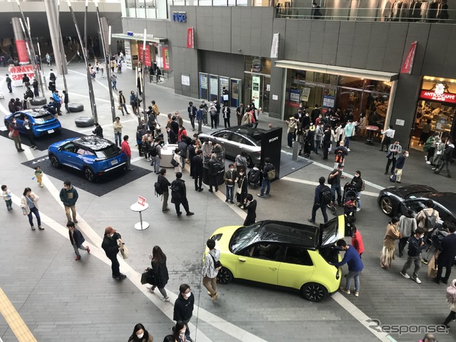 ソニーのEV、VISION-S(3月28日、東京。二子玉川)