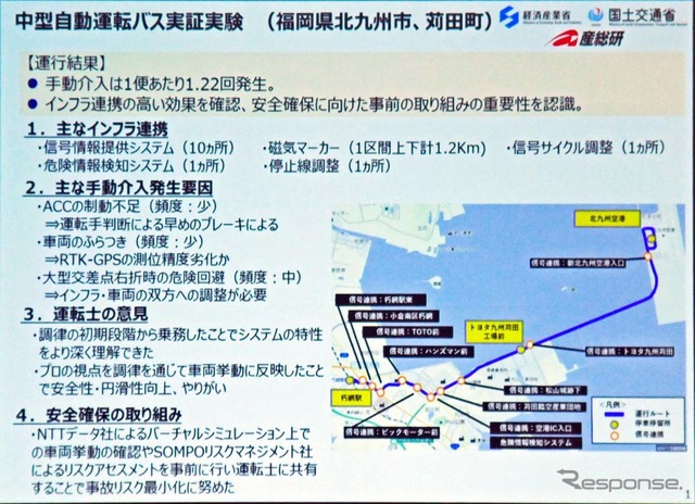 西鉄がまとめた実証実験の結果