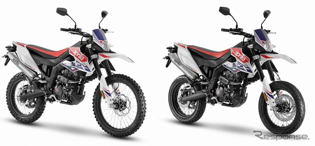 アプリリア RX125(左)、SX125(右)