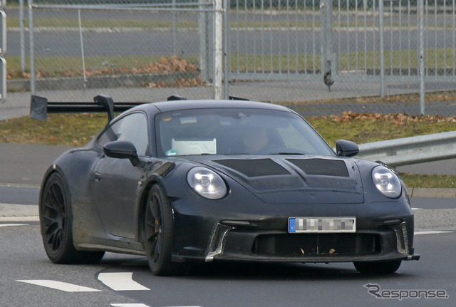 ポルシェ 911 GT3 RS 新型プロトタイプ(スクープ写真)