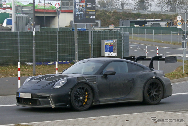ポルシェ 911 GT3 RS 新型プロトタイプ(スクープ写真)