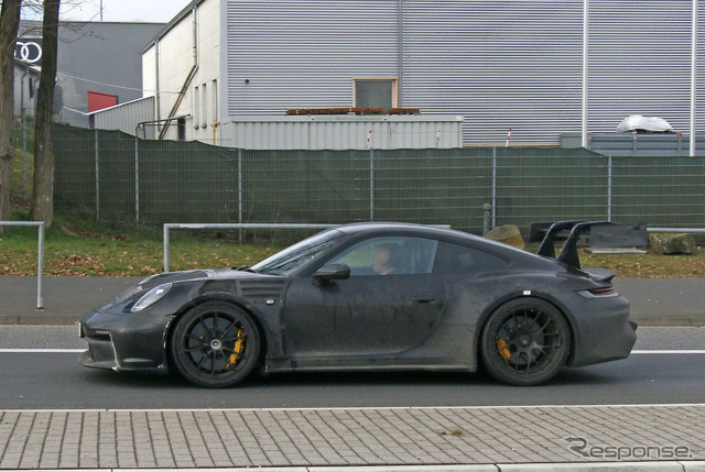 ポルシェ 911 GT3 RS 新型プロトタイプ(スクープ写真)