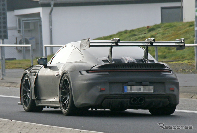 ポルシェ 911 GT3 RS 新型プロトタイプ(スクープ写真)