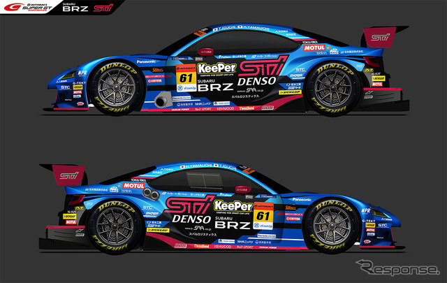 SUBARU BRZ GT300カラーリングデザイン