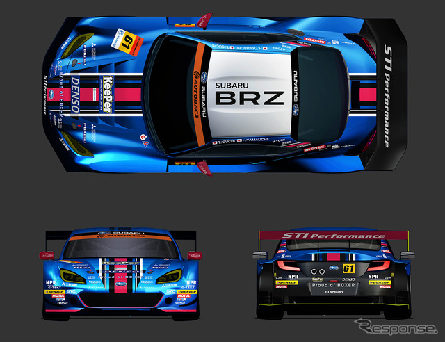 SUBARU BRZ GT300カラーリングデザイン