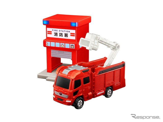 消防署&モリタ13mブーム付多目的消防ポンプ自動車MVF (c) TOMY