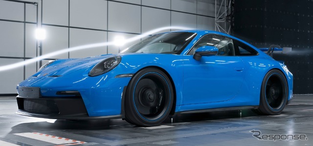ポルシェ 911 GT3 新型の空力テスト