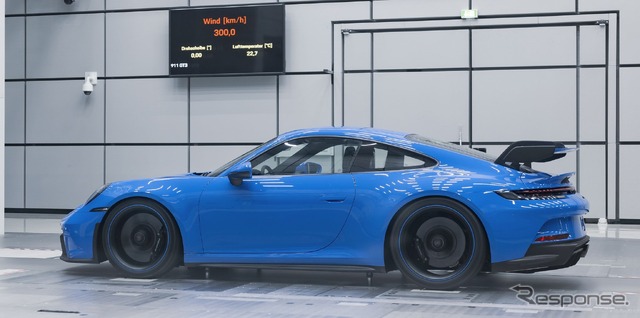 ポルシェ 911 GT3 新型の空力テスト