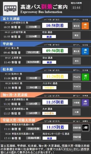 国交省が実施している社会実験：ETC2.0高速バスロケシステム実証実験