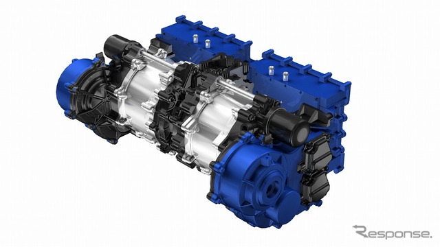 ヤマハ発動機のハイパーEV向け電動モーターユニット（試作品）