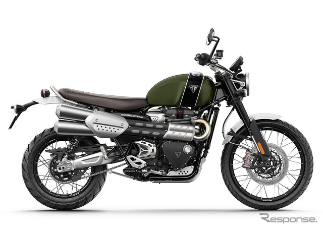 トライアンフ スクランブラー1200 XC(マットカーキグリーン/マットジェットブラック)