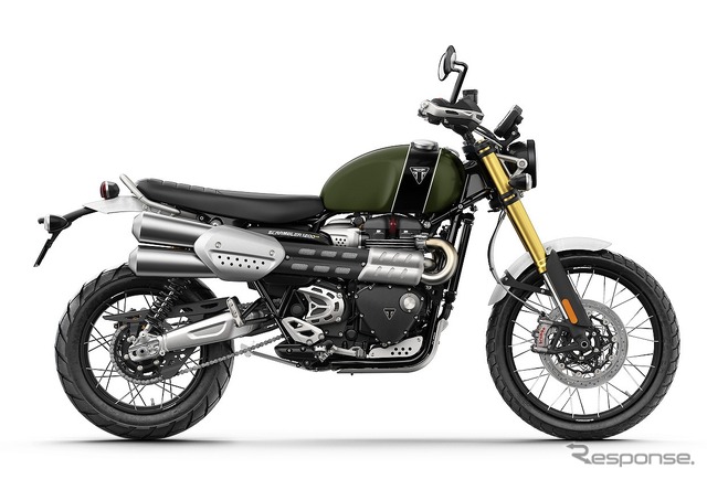 トライアンフ スクランブラー1200 XE(マットカーキグリーン/マットジェットブラック)