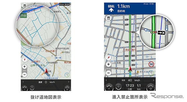 進入禁止箇所の地図表示