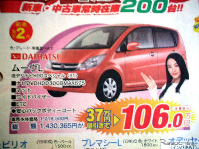 【値引き情報】かくかくしかじか、いきなり ムーヴコンテ…この価格でこの新車
