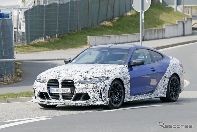BMW M4 CSL プロトタイプ(スクープ写真)