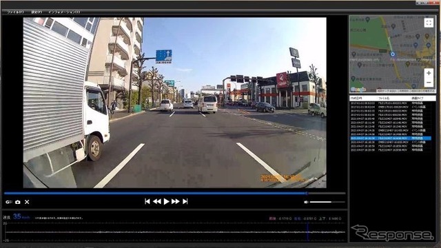ドライブレコーダーの映像（イメージ）