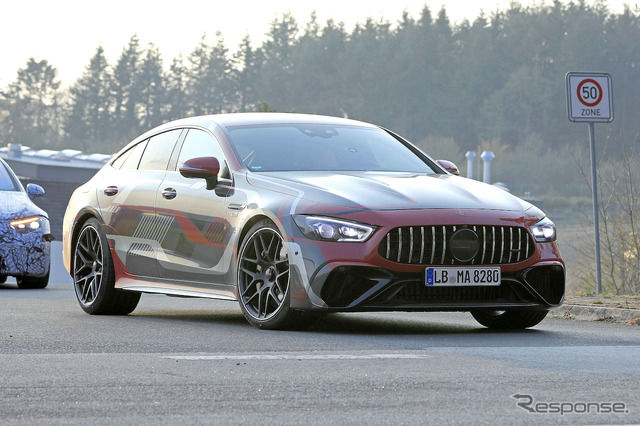 メルセデス AMG GT 73e 4ドア プロトタイプ（スクープ写真）