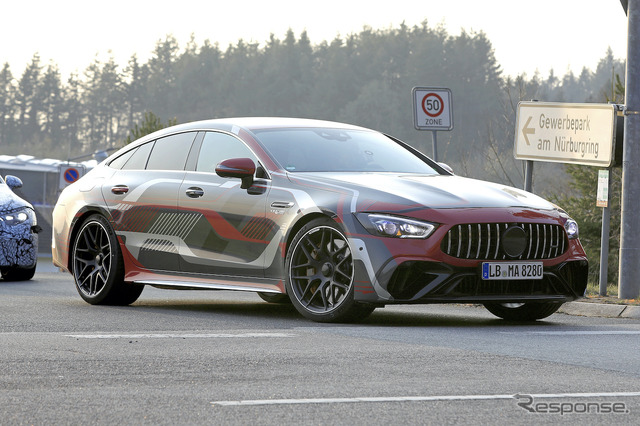 メルセデス AMG GT 73e 4ドア プロトタイプ(スクープ写真)
