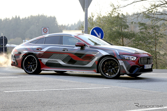 メルセデス AMG GT 73e 4ドア プロトタイプ（スクープ写真）