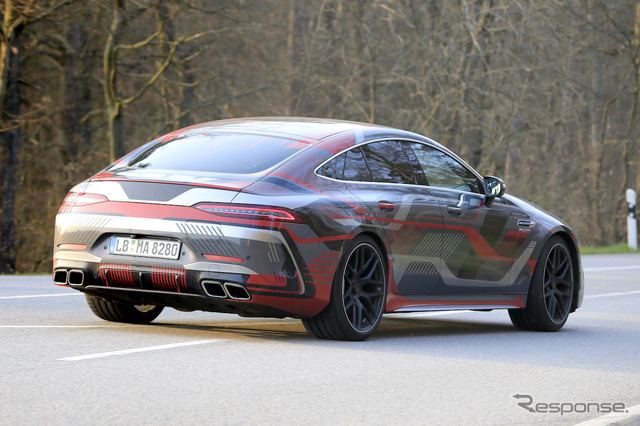 メルセデス AMG GT 73e 4ドア プロトタイプ（スクープ写真）