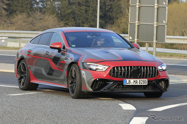 メルセデス AMG GT 73e 4ドア プロトタイプ（スクープ写真）