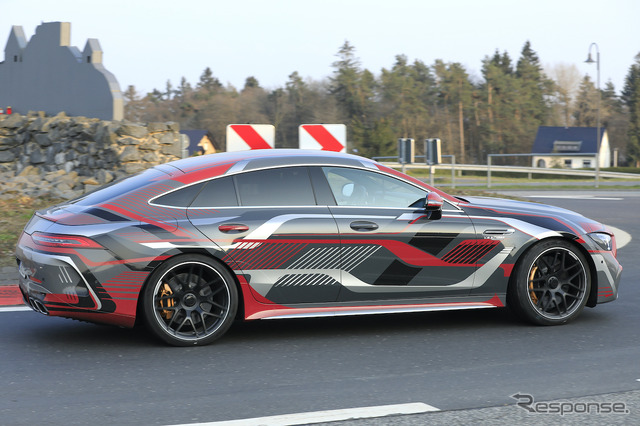 メルセデス AMG GT 73e 4ドア プロトタイプ（スクープ写真）