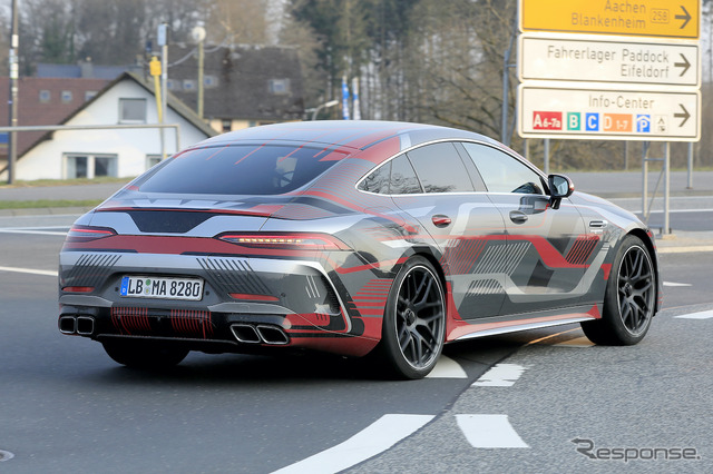 メルセデス AMG GT 73e 4ドア プロトタイプ(スクープ写真)