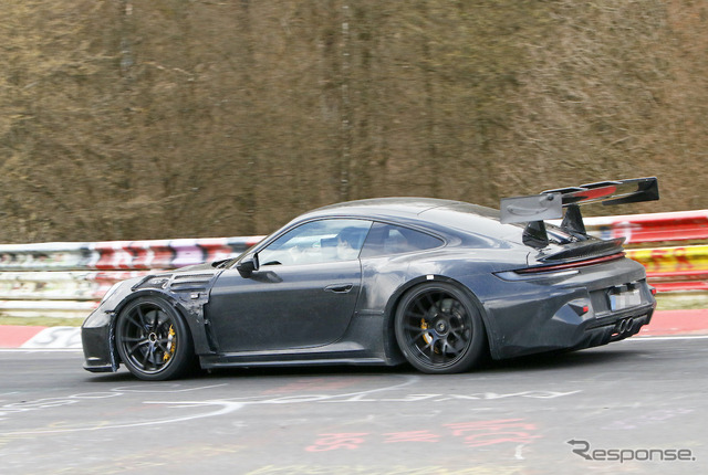 ポルシェ 911 GT3 RS 新型プロトタイプ(スクープ写真)