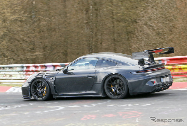 ポルシェ 911 GT3 RS 新型プロトタイプ（スクープ写真）