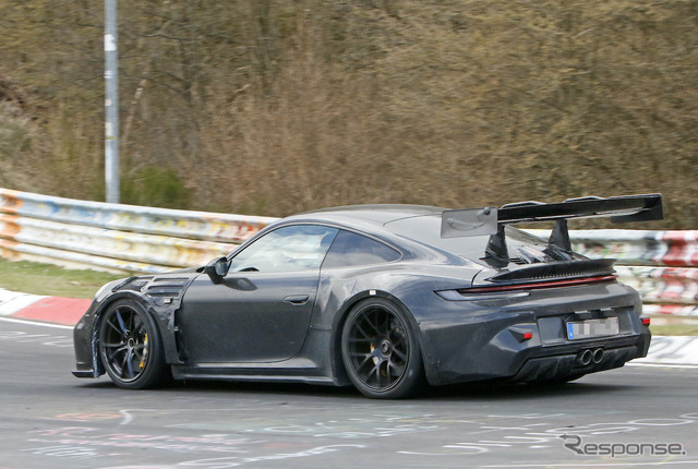ポルシェ 911 GT3 RS 新型プロトタイプ(スクープ写真)
