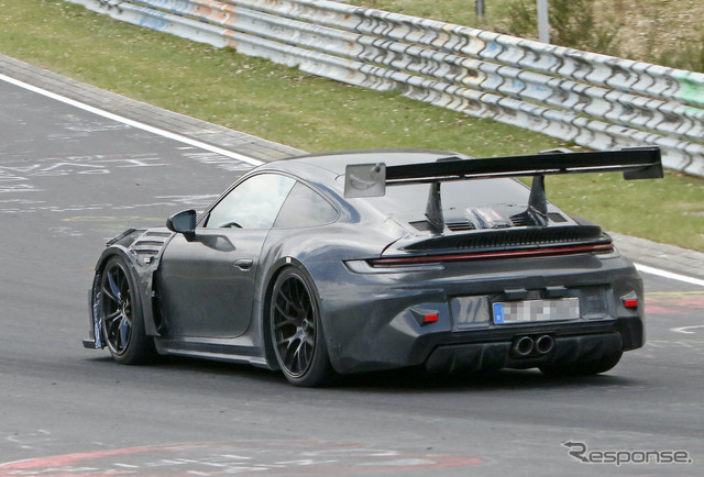 ポルシェ 911 GT3 RS 新型プロトタイプ(スクープ写真)