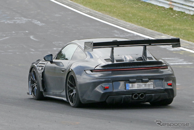 ポルシェ 911 GT3 RS 新型プロトタイプ(スクープ写真)