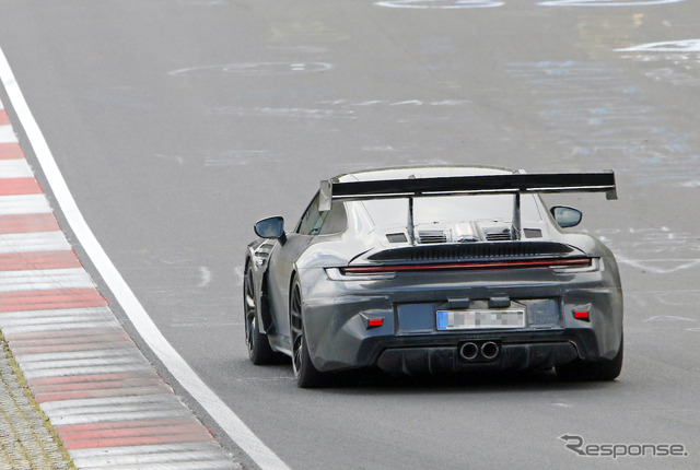 ポルシェ 911 GT3 RS 新型プロトタイプ(スクープ写真)