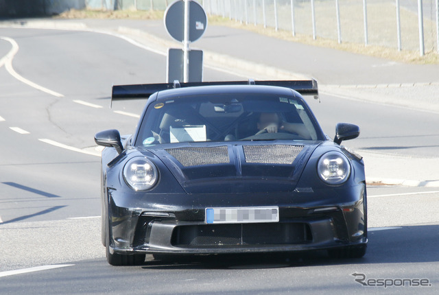ポルシェ 911 GT3 RS 新型プロトタイプ(スクープ写真)