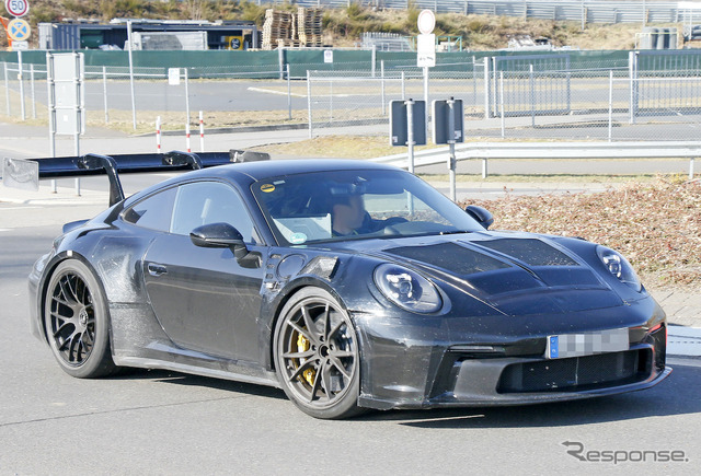ポルシェ 911 GT3 RS 新型プロトタイプ(スクープ写真)
