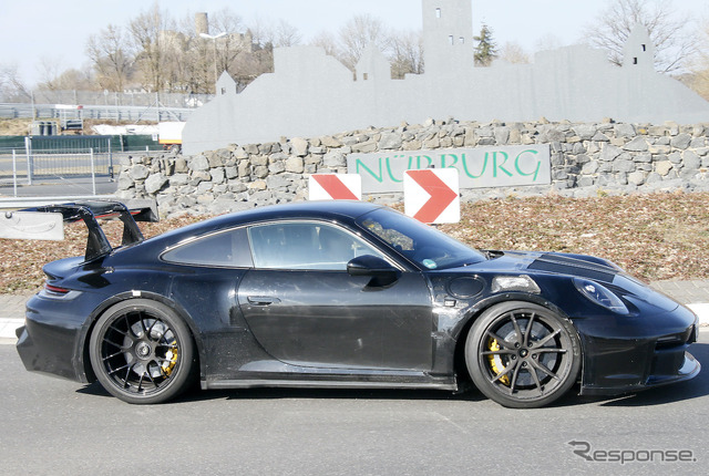 ポルシェ 911 GT3 RS 新型プロトタイプ（スクープ写真）