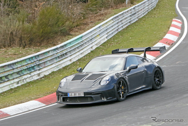 ポルシェ 911 GT3 RS 新型プロトタイプ(スクープ写真)
