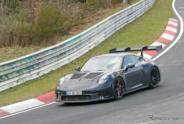 ポルシェ 911 GT3 RS 新型プロトタイプ（スクープ写真）