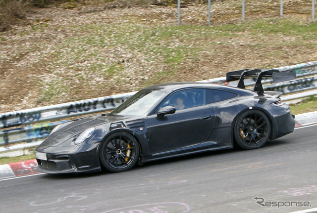 ポルシェ 911 GT3 RS 新型プロトタイプ(スクープ写真)