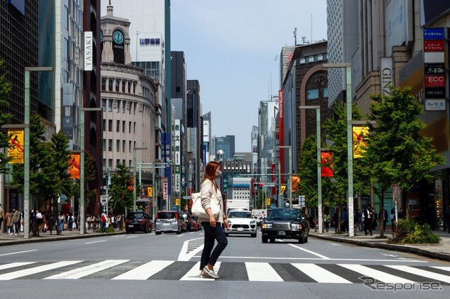 東京・日本橋（4月25日）