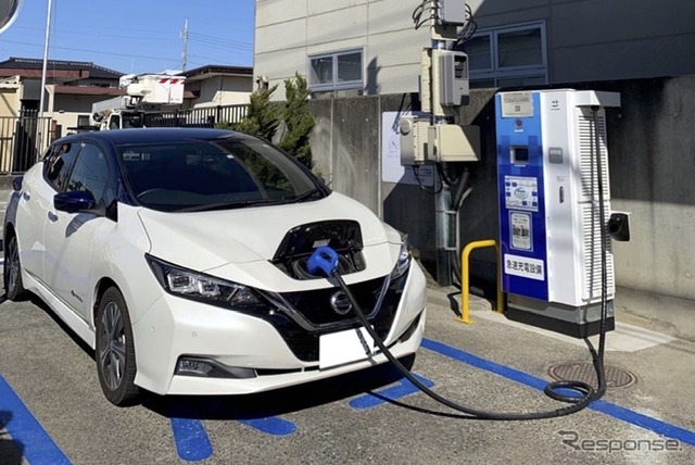 一般にも開放する急速充電器を郵便局に整備