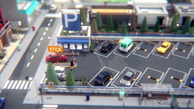 ETCXの利用想定例:駐車場での利用